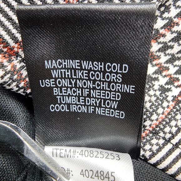 Torrid Studio Top Womens 0 12/L Black Red White Plaid Square Neck Zip Up Corset - Picture 5 of 9